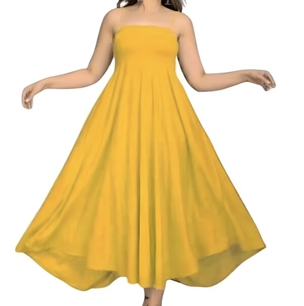 Spaghetti strap smocked maxi western dress - Image 9
