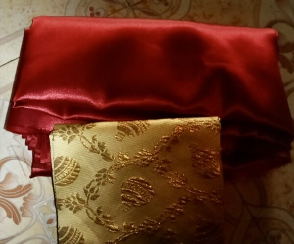 Banarasi Musturd Colour beautiful Sari - Image 2