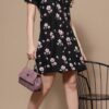 Summer’s Short Dress Floral Round Neck