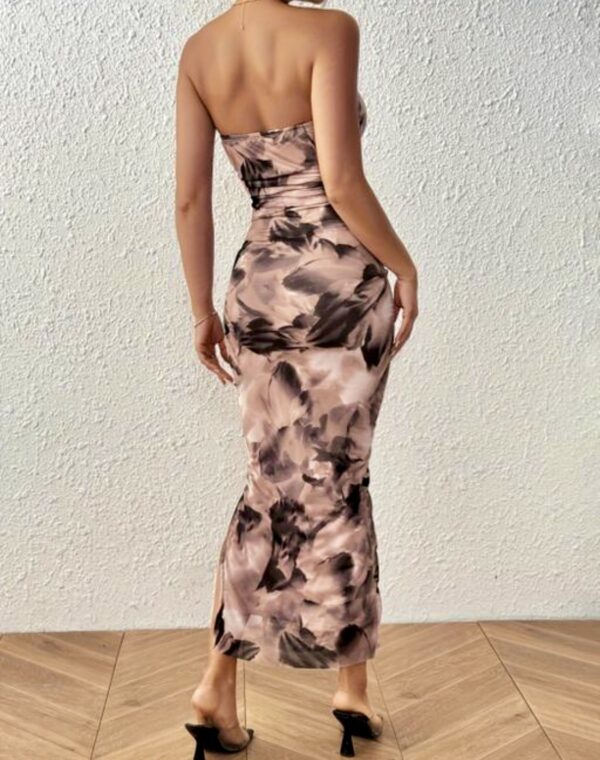 Pretty Elegant brownish Women Dress - Image 4
